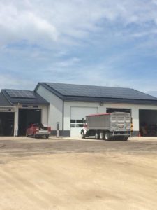 Nearly 100 solar panels were recently installed at Garnavillo Auto by FreeWind/Roger Zearly