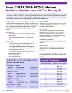 2025 LIHEAP Guidelines